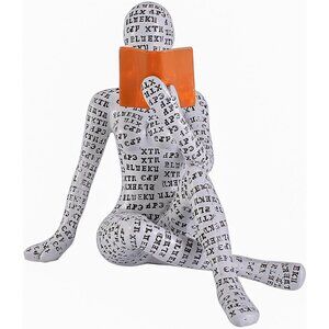 Home Décor Pulp Reading Women Thinker Statue Aesthetic Sculpture Office Décor K